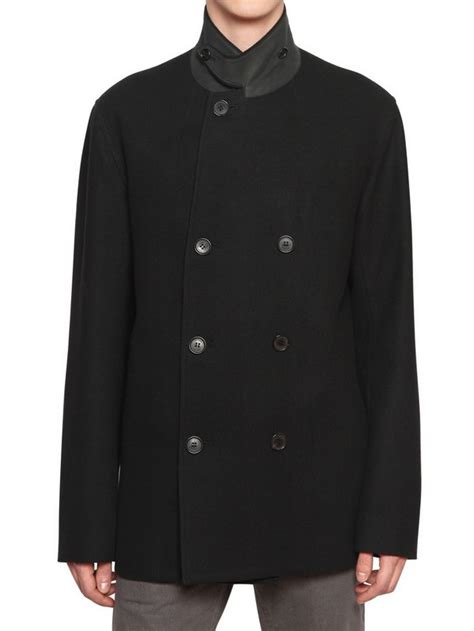 dior pea coat black men|Dior Coats for Men .